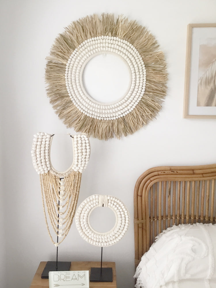 Nassau Raffia & Shell Hoop Wall Hanging – Island Boho