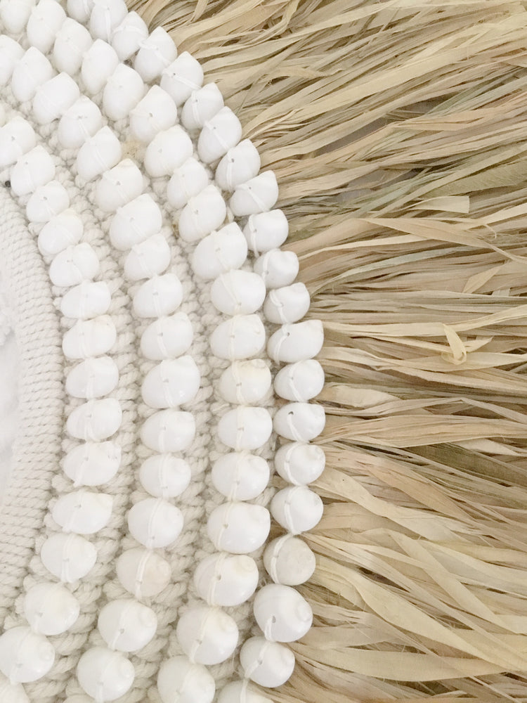 Nassau Raffia & Shell Hoop Wall Hanging – Island Boho